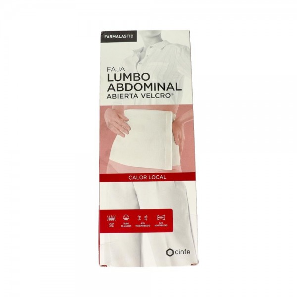FAJA FARMALASTIC ALGODON VELCRO BEIG T 3 115-130