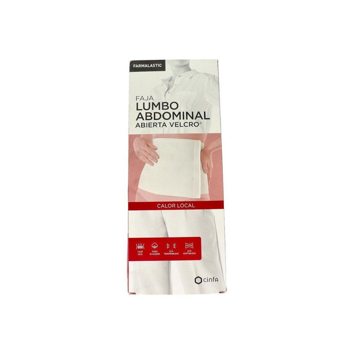 FAJA FARMALASTIC ALGODON VELCRO BEIG T 3 115-130