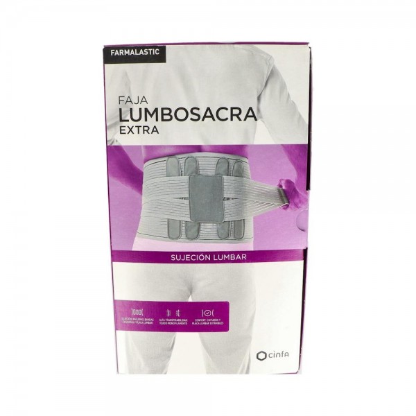 FAJA FARMALAS SACROLUMB EXTRAT4 118CM GRIS