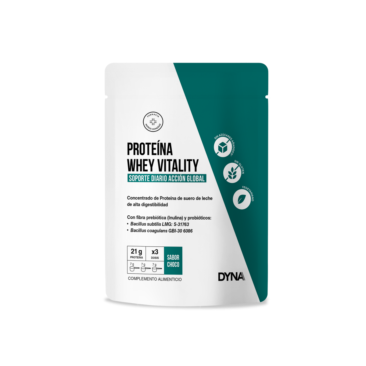 DYNA Proteína Whey Vitality Chocolate 500Gr