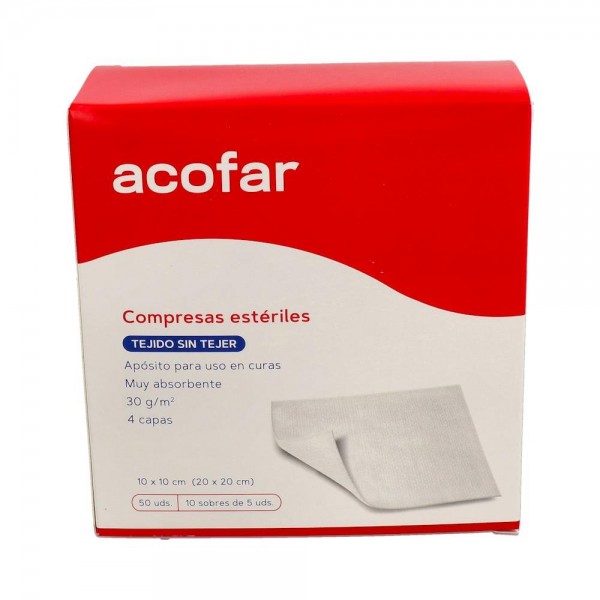 COMPRESA EST ACOFAR TEJ SIN TEJER (S-5U) 50 UNID