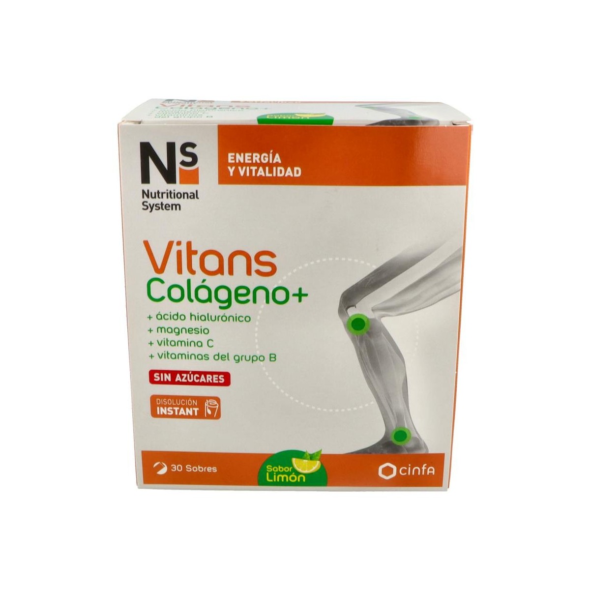 NS VITANS COLAGENO+ LIMON 30 SOBRES