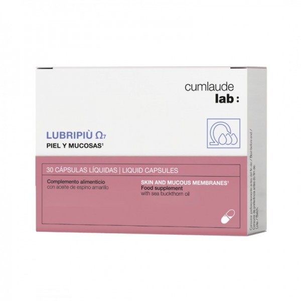 CUMLAUDE LAB: LUBRIPIU OMEGA 7 PIEL Y MUCOSAS 30 CAPSULAS...