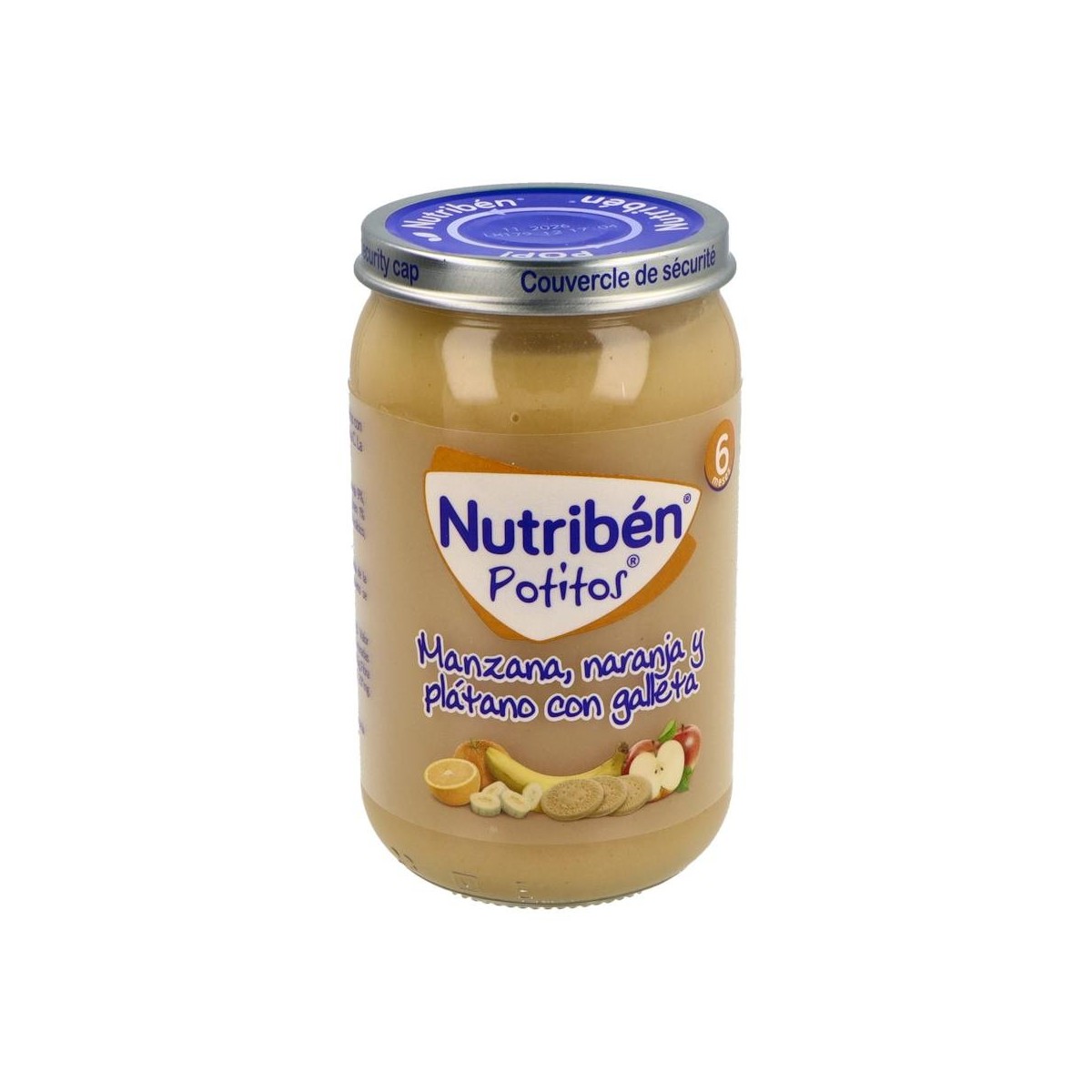 NUTRIBEN POTITO MANZANA NARANJA PLATANO GALLETA...