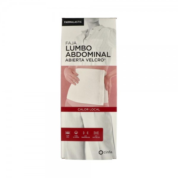 FAJA FARMALASTIC ALGODON VELCRO BLANCA T 2 95-115