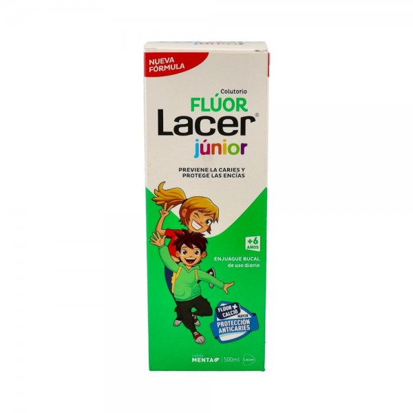 FLUOR LACER 0,05% DIA COL/MENTA INF 500 ML
