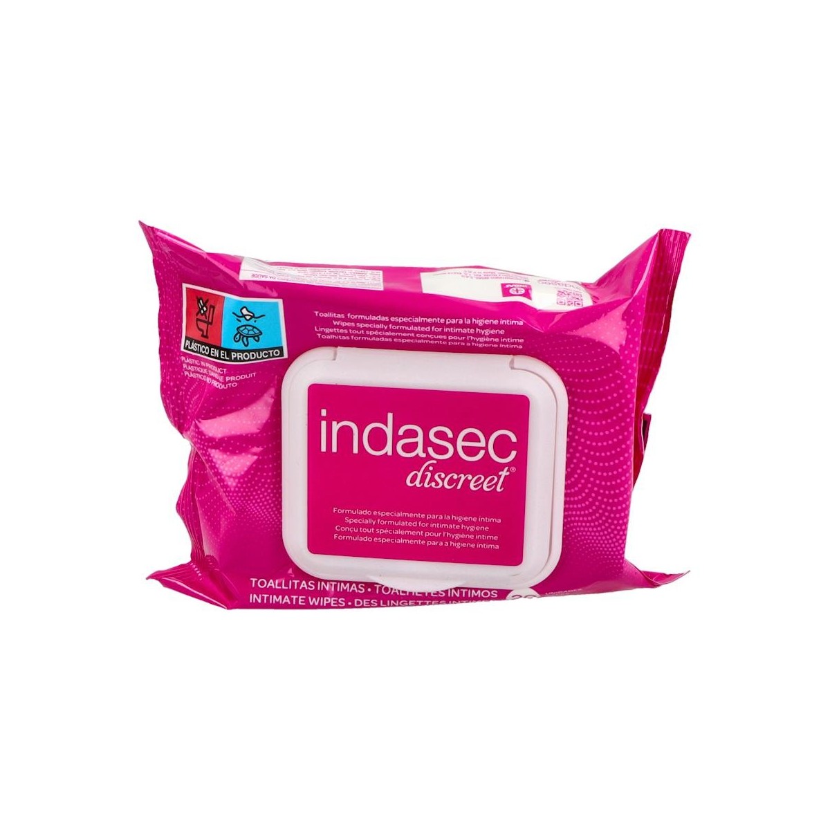 INDASEC TOALLITAS HIG INTIMA 20 U