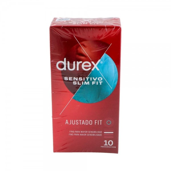 PROFILACTICO DUREX SENSITIVO SUAVE SLIM FIT 10U
