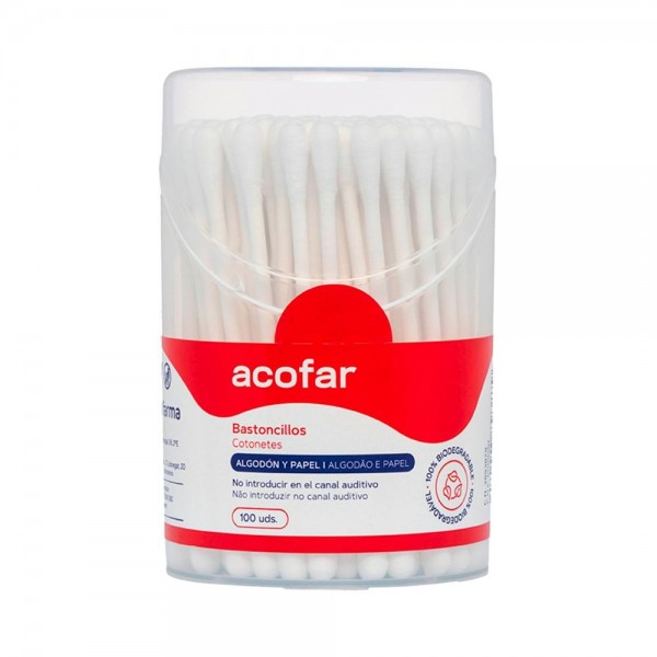 BASTONCILLOS ACOFAR BOTE BLC 100UN