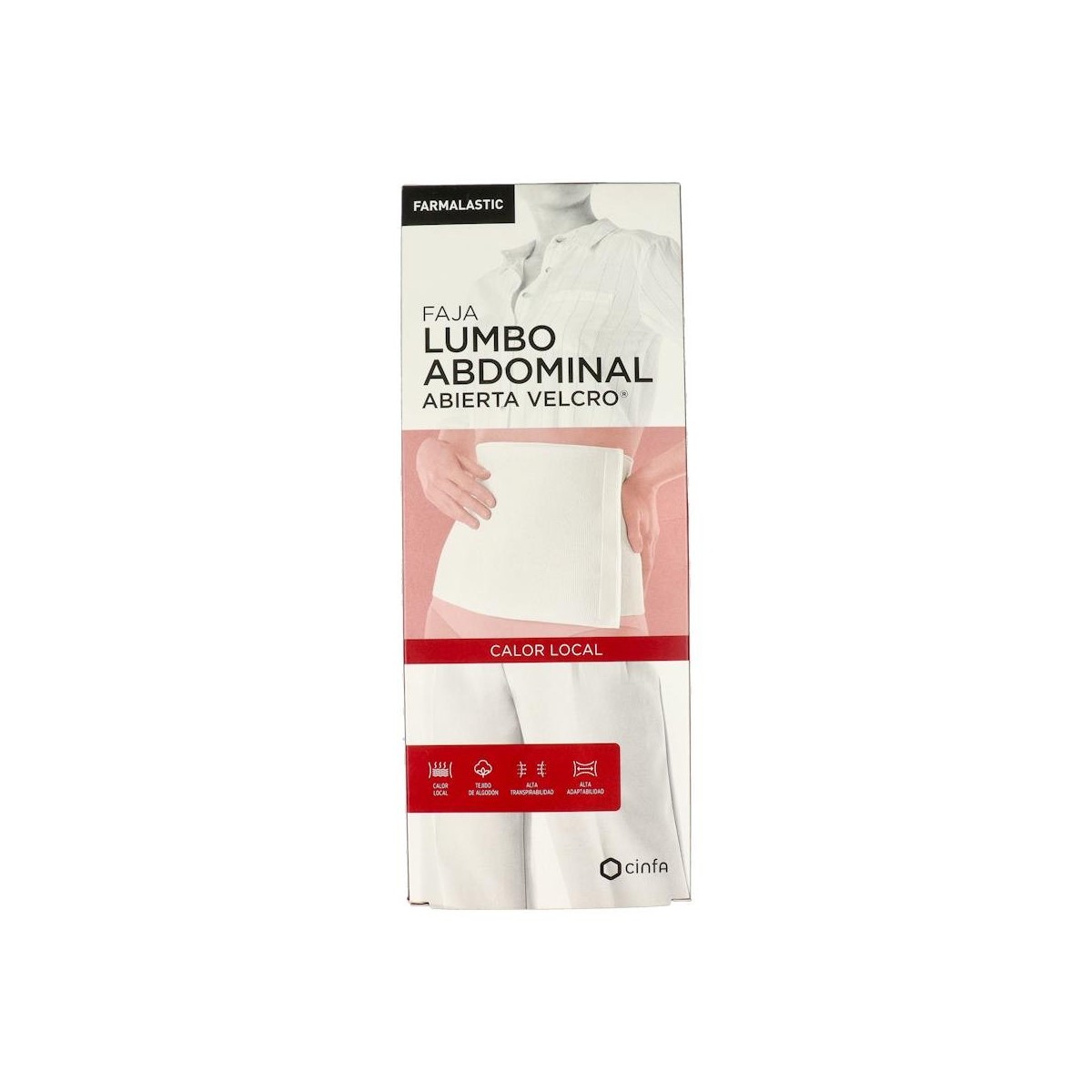 FAJA FARMALASTIC ALGODON VELCRO BEIG T 2 95-115