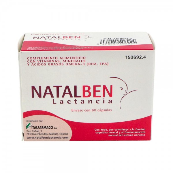 NATALBEN LACTANCIA 60 CAPS