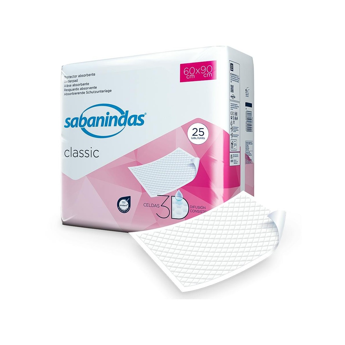 Sabanindas Classic Protector Absorbente Maxi 60...